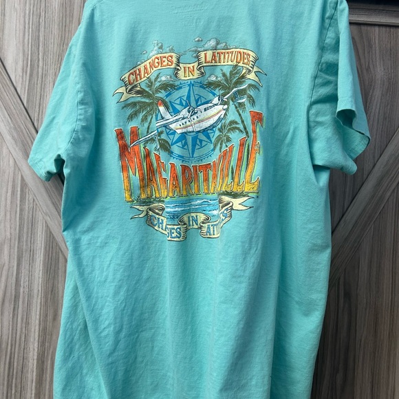 Margaritaville Aqua Short Sleeve Tee - Picture 2 of 4